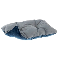М'яка лежанка з оксамиту для собак та кішок Ferplast Chester 80 Light Blue