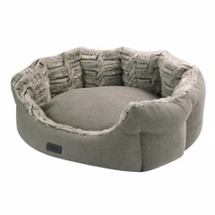 Овальний лежак для собак з двосторонньою подушкою Cacho Oval Nobby Бежевий XS 45 х 40 х 19 см