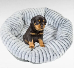 Лежанка для домашніх тварин TOPA Кругла Сіра Pet Choice 35 х 30 см