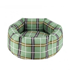 Лежанка для Собак та Котів BronzeDog Comfort Кругла Зелена 35 см (1212105)