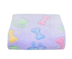 Derby Плед для тварин Soft Flannel Fleece Dog Blanket Bone 50х75 см Фіолетовий