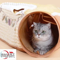 Smart Comfort System Будиночок для кота Smart Comfort Animals GX-95 помаранчевий ігровий комплекс Будиночок для кішки з секретним тунелем
