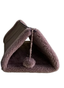 Будиночок - килимок для собак та котів Happy Peppy Wigwam 2 в 1 90х55 см Коричневий