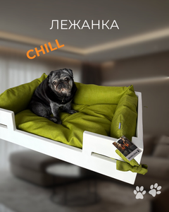 Без бренда Лежак для собак та котів Маrкusна Chill 80х60х18 см Зелений