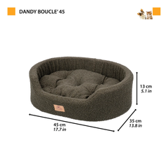 Лежак для собак і котів Ferplast Dandy Воuсlе 45 45х35х13 см Темно-зелений (83814512)