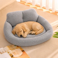 Лежак пуфик для котов собак Taotaopets TT-515511 Gray 50*45*25 см диван для домашних животных