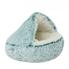 Luposan Плюшева лежанка Люпосанчик Green Plush Pet Bed для котів і собак, d - 80 см Green