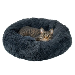 Ukc Лежанка для котів та собак "Пончик" MurrLuxe ML-40 Dark Blue 60 см