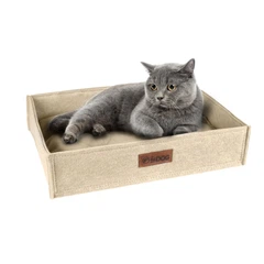 Hi Dog Лежанка для кота собаки 86х65х16 см Бежева