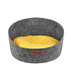 Hi Dog Лежанка для кота собаки Кругла 45х45х25 см Сіра