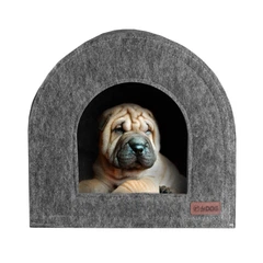 Hi Dog Будок Будка для кота собаки 45х45х45 см Сірий