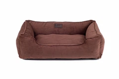 Лежак Harley and Cho Dreamer Brown Velvet L 90x60 cm Коричневий для собак (3100091)