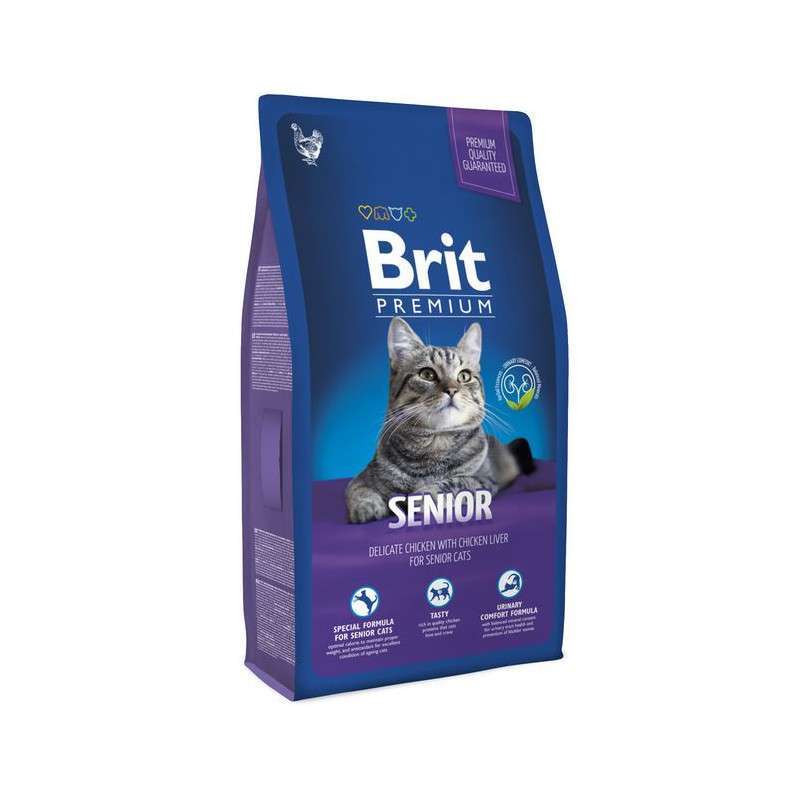 Brit Premium Корм з куркою для літніх котів
