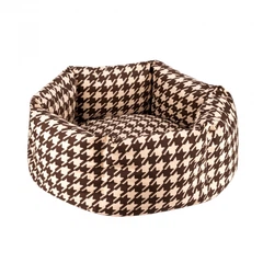 Лежанка для Собак та Котів BronzeDog Comfort Кругла Коричнева 45 см (1222108)