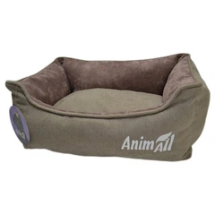 Лежанка AnimAll Nena S VELOURS BEIGE для собак і кішок, бежева, 45×35×16 см