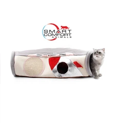 Smart Comfort System Будиночок для кота Smart Comfort Animals GX-97 сірий ігровий комплекс Будиночок для кішки з секретним тунелем