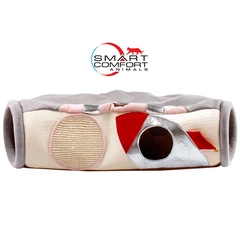 Smart Comfort System Будиночок для кота Smart Comfort Animals GX-97 сірий ігровий комплекс Будиночок для кішки з секретним тунелем