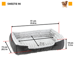 Лежанка для собак та кішок Ferplast Sweetie 90 91х72х19 см (81064799)