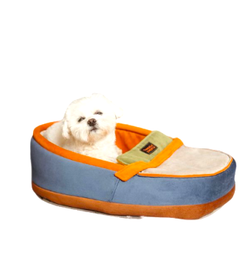 Лежак для собак та котів Happy Peppy Slipper 60х40 см Синій