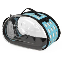 Сумка переноска для котів та собак 34x20x20 см (S) CosmoPet CP-21 Blue