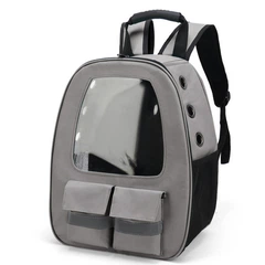 Рюкзак-переноска для котів та собак 41х32х19 CosmoPet CP-36 Gray