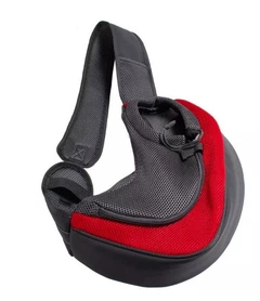 Сумка-переноска для тварин, розмір(L) 40х26х13 см, червоно-сіра Sling CS-1102 R