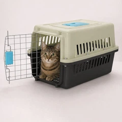 Hit Переноска для кота і собак пластикова з металевими дверцятами, 32x30x49 см