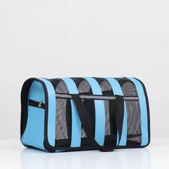 Сумка переноска для котів та собак CosmoPet CP-46 49x28x27 см Блакитний