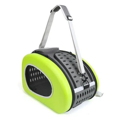 Сумка-переноска для котів та собак CosmoPet CP-49 50 x 32 x 36 см Зелений