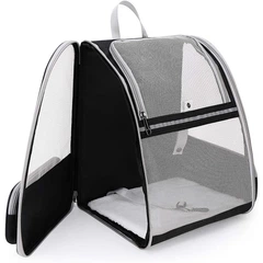 Рюкзак-переноска для котів та собак 41х28х35 CosmoPet CP-42 Black