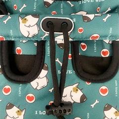 Рюкзак-кенгуру для кота собаки Lesko A01002-GN Green Puppy М переноска