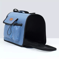 Сумка переноска для котів і собак CosmoPet CP-09 53x23x27 см Блакитний