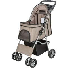 Коляска для тварин "Buggy" Trixie (47 × 100 × 80 см) (сіро-коричнева) (TX-28976)
