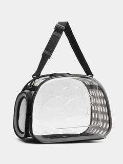 Сумка переноска для котів і собак CosmoPet CP-21 34x20x20 см Сірий