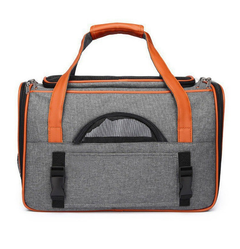 Сумка-переноска для собак і котів 50х30х30 Moorpet CP-63 Dark gray