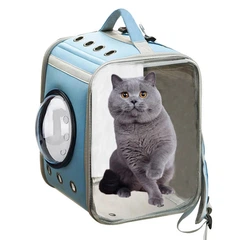 Рюкзак - переноскадля домашніх тварин CosmoPet CP-28 39 x 30 x 30 см Блакитний