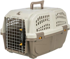 Контейнер-переноска для собак та котів вагою до 12 кг Trixie «Skudo 1» 30*32*49 см (коричнева)