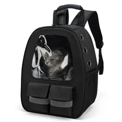 Рюкзак-переноска для котів та собак 41х32х19 CosmoPet CP-36 Black