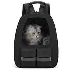 Рюкзак-переноска для котів та собак 41х32х19 CosmoPet CP-36 Black