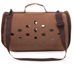 Сумка для перенесення CosmoPet котів та собак 48x26x25 см Brown