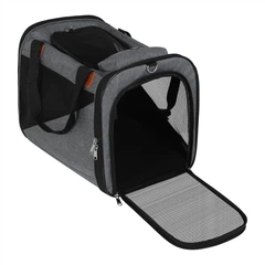 Сумка-переноска для котів та собак CosmoPet CP-41 44х30х35 см Сірий