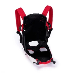 Рюкзак-кенгуру для тварин Lesko A10010-WR White Red S переноска