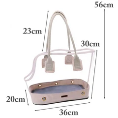 Сумка для перенесення котів та собак 36x30x20 см CosmoPet CP-104 Білий