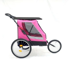 Luposan Коляска для домашніх тварин (до 35 кг) Bestopet (Люпосанчик) BS-RL-06 Pink зі знімним столиком для грумінгу