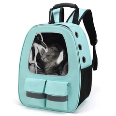 Рюкзак-переноска для котів та собак 41х32х19 CosmoPet CP-36 Green
