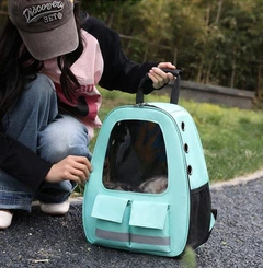 Рюкзак-переноска для котів та собак 41х32х19 CosmoPet CP-36 Green