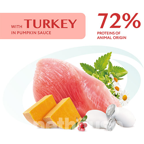 Optimeal Вологий корм (шматочки в соусі) з індичкою для дорослих котів