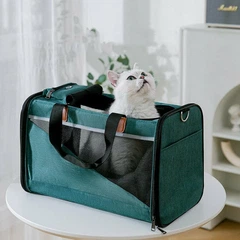 Сумка-переноска для котів та собак CosmoPet CP-41 44х30х35 см Зелений