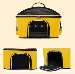 Сумка - переноска для котів та собак CosmoPet CP-34 50 x 35 x 35 см Жовтий