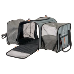 Переноска для собак та кішок з широкими функціями Ferplast Voyager Carrier Pro Grey